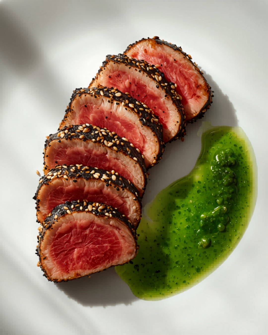 Tonno in Crosta di Sesamo con Salsa Verde